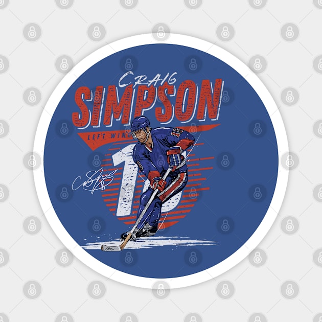 Craig Simpson Edmonton Comet Magnet by lavonneroberson